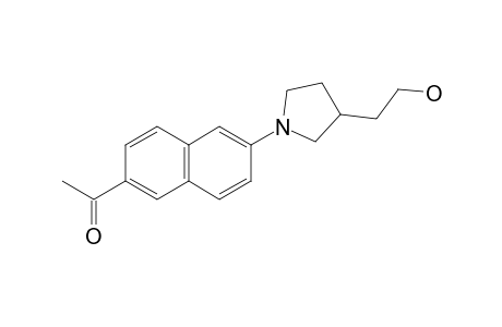 1-(6-[3-(2-HYDROXYETHYL)-TETRAHYDRO-1H-PYRROLYL]-2-NAPHTHYL)-1-ETHANONE