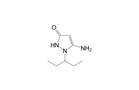 3-Amino-2-(1-ethylpropyl)-1H-pyrazol-5-one