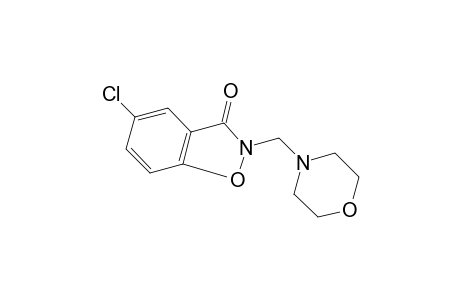 5-chloro-2-(morpholinomethyl)-1,2-benzisoxazolin-3-one