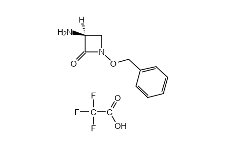 3(S)-AMINO-1-(BENZYLOXY)-2-AZETIDINONE, COMPOUND WITH TRIFLUOROACETIC ACID (1:1)