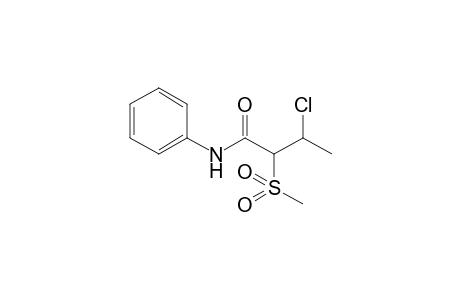 Butanamide, 3-chloro-2-(methylsulfonyl)-N-phenyl-