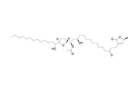 (1R,3R)-15-[(5S)-2,5-Dihydro-5-methyl-2-oxofuran-3-yl]-3-hydroxy-1-{(2R,5R)-5-[(1R)-1-hydroxytridecyl]tetrahydrofuran-2-yl}-13-oxopentadecyl Acetate