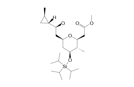 (+)-METHYL-(3S,4S,5S,7R,9S,10R,11R)-9-HYDROXY-4-METHYL-5-TRIISOPROPYLSILANYLOXY-BICYCLOMETHANO-[1(10,11)]-OXA-[1(3,7)]-DODECANOATE