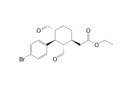 Ethyl[(1S,2S,3S,4R)-2,4-Diformyl-3-(4-bromophenyl)cyclohexyl]acetate