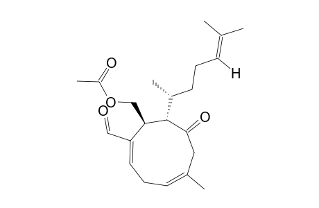 18-ACETOXY-4-OXODICTY-19-AL;(8S,9S,1E,4E)-9-(ACETOXYMETHYL)-8-[(R)-1,5-DIMETHYLHEX-4-ENYL]-5-METHYL-7-OXOCYCLONONA-1,4-DIENE-1-CARBALDEHYDE;CONFORMER-#12A