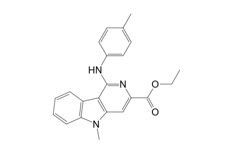 5H-Pyrido[4,3-b]indole-3-carboxylic acid, 5-methyl-1-[(4-methylphenyl)amino]-, ethyl ester