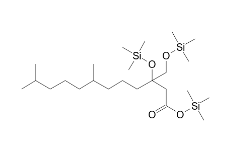 Dodecanoic acid, 7,11-dimethyl-3-trimethylsilyloxy-3- trimethylsilyloxymethyl-, trimethylsilyl ester