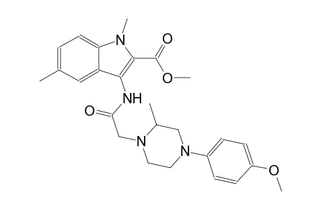 methyl 3-({[4-(4-methoxyphenyl)-2-methyl-1-piperazinyl]acetyl}amino)-1,5-dimethyl-1H-indole-2-carboxylate