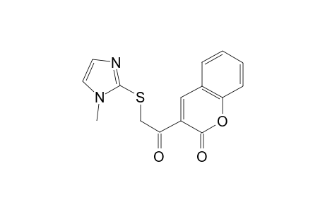 3-{[(1-methyl-1H-imidazol-2-yl)sulfanyl]acetyl}-2H-chromen-2-one