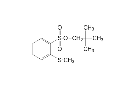 o-(methylthio)benzenesulfonic acid, neopentyl ester