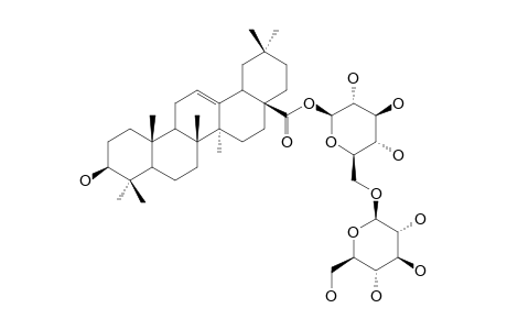 28-O-[GLUCOPYRANOSYL-(1->6)-GLUCOPYRANOSYL]-OLEANOLIC-ACID-ESTER