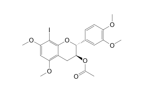 3-O-ACETYL-3',4',5,7-TETRA-O-METHYL-8-IODO-CATECHIN