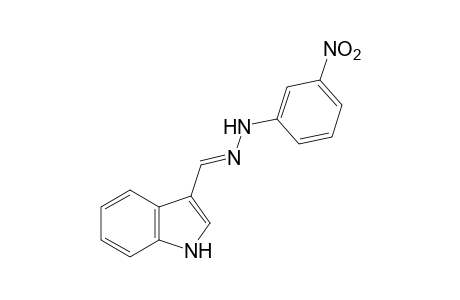 indole-3-carboxaldehyde, (m-nitrophenyl)hydrazone