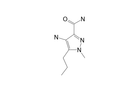 4-AMINO-1-METHYL-5-PROPYL-3-PYRAZOLECARBOXAMIDE