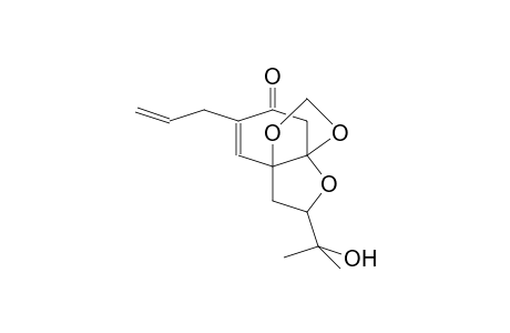 7a,3a-(EPOXYETHANO)-1,3-BENZODIOXOL-6(7H)-ONE, 9-(1-HYDROXY-1-METHYLETHYL)-5-(2-PROPENYL)-