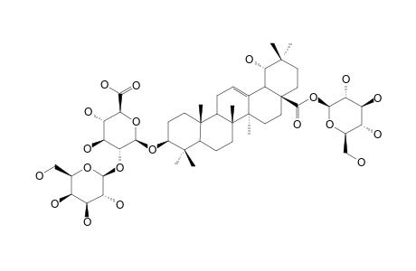 ILEXOSIDE-LI;3-O-BETA-[GALACTOPYRANOSYL-(1->2)-GLUCURONOPYRANOSYL]-SIARESINOLIC-ACID-28-O-[GLUCOPYRANOSYL]-ESTER