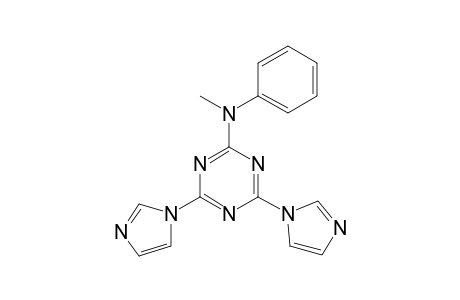 N-[4,6-di(1H-imidazol-1-yl)-1,3,5-triazin-2-yl]-N-methyl-N-phenylamine