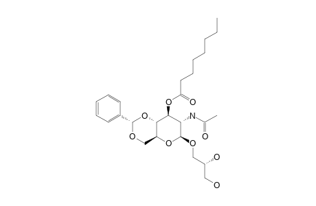 (2R)-2,3-DIHYDROXYPROPYL-2-ACETAMIDO-3-O-CAPRILOYL-4,6-O-(R)-BENZYLIDENE-2-DEOXY-BETA-D-GLUCOPYRANOSIDE;MAJOR-ISOMER