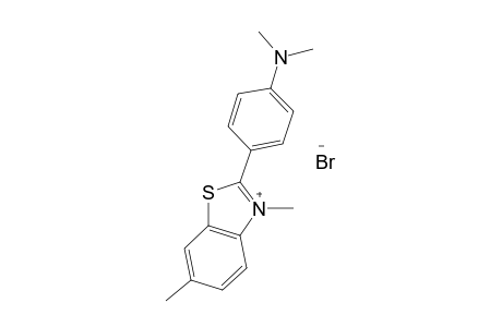 3,6-dimethyl-2-[p-(dimethylamino)phneyl]benzothiazolium bromide