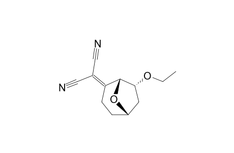 (1R*,5S*,7R*)-7-ETHOXY-8-OXABICYClO-[3.2.1]-OCTAN-2-YLIDENEMALONONITRILE