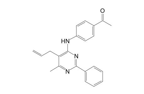 1-(4-[(5-Allyl-6-methyl-2-phenyl-4-pyrimidinyl)amino]phenyl)ethanone