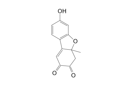 4,4a-Dihydro-7-hydroxy-4a-methyldibenzofuran-2,3-dione