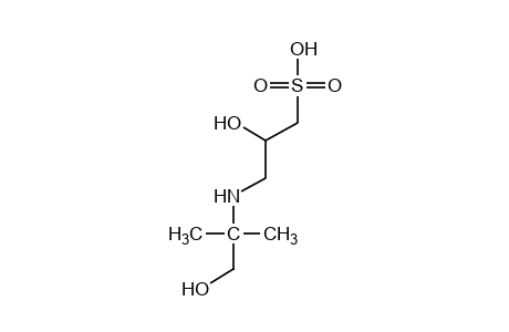 3-[(1,1-dimethyl-2-hydroxyethyl)amino]-2-hydroxy-1-propanesulfonic acid