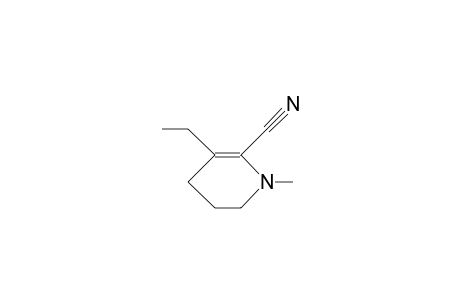 1-Methyl-2-cyano-3-ethyl-2-piperideine