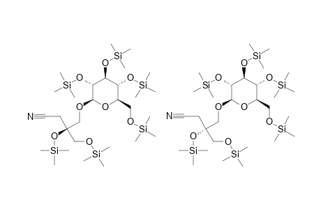 4-BETA-D-GLUCOPYRANOSYLOXY-3-HYDROXY-3-HYDROXYMETHYL-BUTYRONITRILE-HEXA-(TRIMETHYLSILLYOXY)