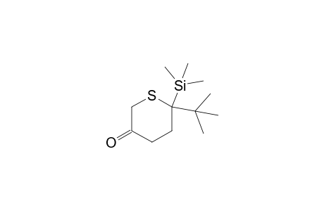 2-t-Butyl-2-trimethylsilyltetrahydro-2H-thiopyran-5-one