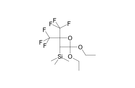 2,2-DIETHOXY-3-TRIMETHYLSILYL-4,4-BIS(TRIFLUOROMETHYL)OXETANE