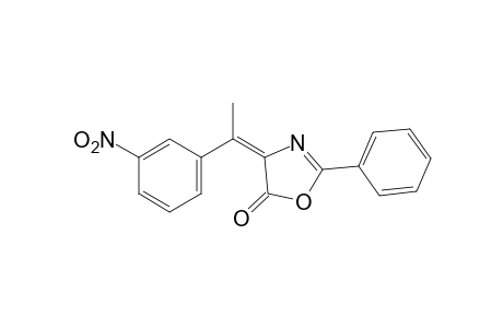 trans-4-(alpha-METHYL-m-NITROBENZYLIDENE)-2-PHENYL-2-OXAZOLIN-5-ONE