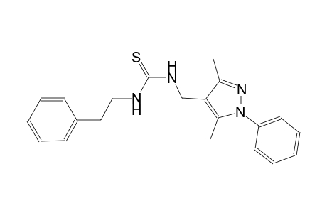 N-[(3,5-dimethyl-1-phenyl-1H-pyrazol-4-yl)methyl]-N'-(2-phenylethyl)thiourea