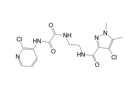 N~1~-(2-{[(4-chloro-1,5-dimethyl-1H-pyrazol-3-yl)carbonyl]amino}ethyl)-N~2~-(2-chloro-3-pyridinyl)ethanediamide