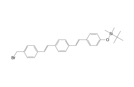 4-{2-[4-[2-[p-(Bromomethyl)phenyl]-1(E)-ethenyl]phenyl]-1(E)-ethenyl}-1-[(t-butyldimethylsilyl)oxy]-benzene