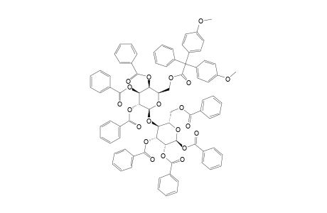 1,2,3,6-TETRA-O-BENZOYL-4-O-[2,3,4-TRI-O-BENZOYL-6-O-(p,p'-DIMETHOXY-TRITYL)-beta-D-GALAKTOPYRANOSYL)-alpha-D-MANNOPYRANOSE