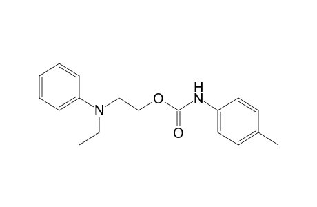 2-(N-ethylanilino)ethanol, p-methylcarbanilate (ester)