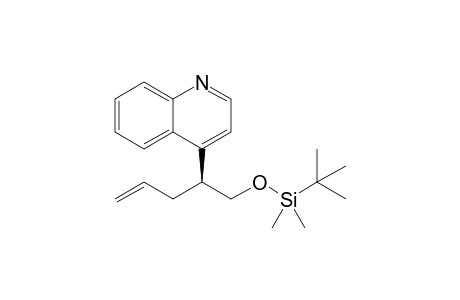 (S)-1-[(tert-Butyldimethylsilyl)oxy]-2-(quinolin-4-yl)pent-4-ene