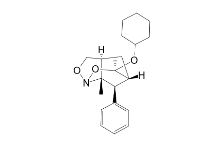 REL-(1R,6S,7S,8R,9S)-6-CYCLOHEXYLOXY-6,9-DIMETHYL-8-PHENYL-4-AZA-3,5-DIOXATRICYCLO-[5.3.1.0(4,9)]-DECANE