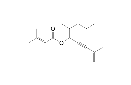 3-Methyl-2-butenoic acid, 2,6-dimethylnon-1-en-3-yn-5-yl ester