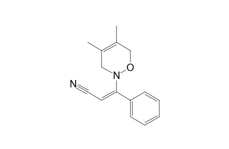 2-(2-CYANO-1-PHENYLETHENYL)-3,6-DIHYDRO-4,5-DIMETHYL-2H-OXAZINE