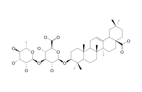 3-O-BETA-[RHAMNOPYRANOSYL-(1->3)-GLUCURONOPYRANOSYL]-OLEANOLIC-ACID