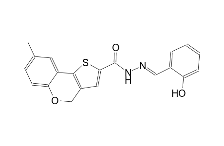 N'-[(E)-(2-hydroxyphenyl)methylidene]-8-methyl-4H-thieno[3,2-c]chromene-2-carbohydrazide