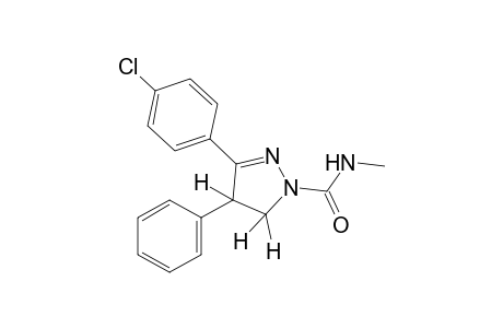 3-(p-chlorophenyl)-N-methyl-4-phenyl-2-pyrazoline-1-carboxazmide