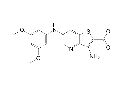 Methyl 3-amino-6-(3,5-dimethoxyphenylamino)thieno[3,2-b]pyridine-2-carboxylate