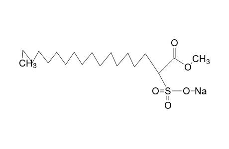 2-sulfooctadecanoic acid, 1-methyl ester, sodium salt