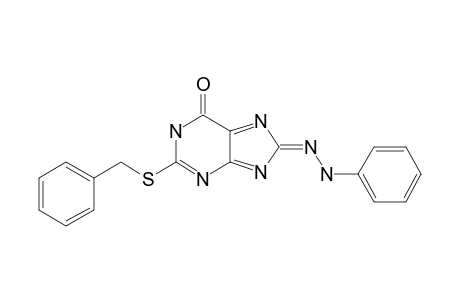 2-(BENZYLSULFANYL)-8-[(PHENYL)-HYDRAZONO]-1,8-DIHYDROPURIN-6-ONE