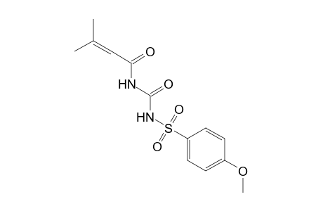 1-(p-methoxyphenyl)sulfonyl-3-(3-methylcrotonyl)urea