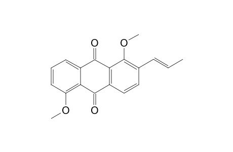 1,5-Dimethoxy-2-(prop-1'-enyl)anthraquinone