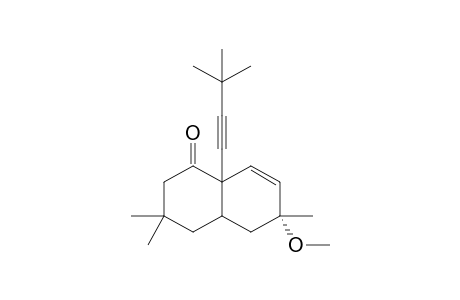 (R)-8a-(3,3-Dimethyl-but-1-ynyl)-6-methoxy-3,3,6-trimethyl-3,4,4a,5,6,8a-hexahydro-2H-naphthalen-1-one